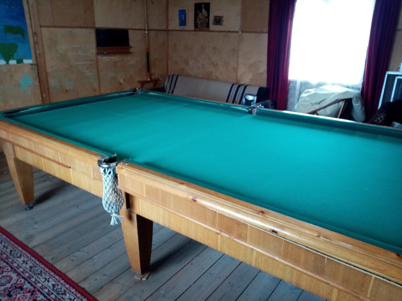 Перетяжка сукна на бильярдном столе