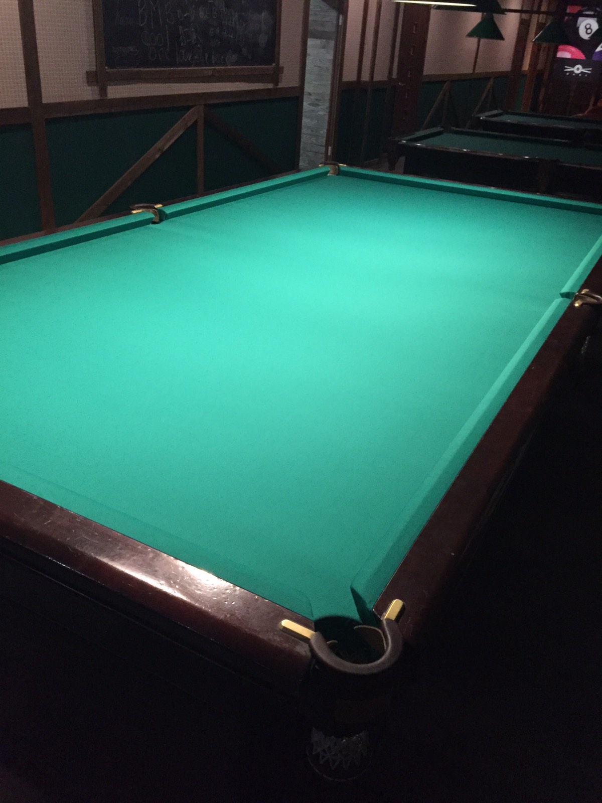 Перетяжка бильярдного стола, после
