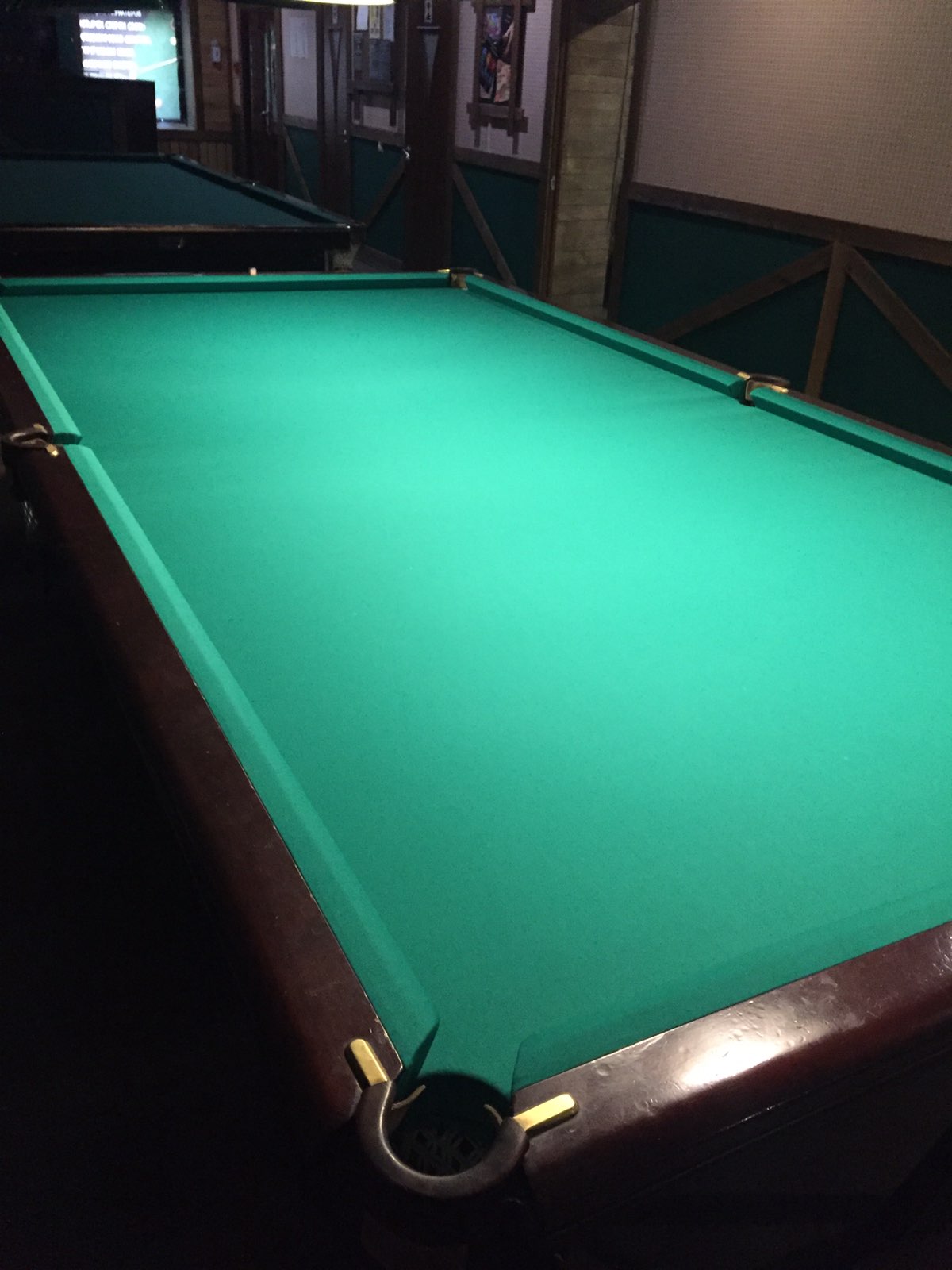 Перетяжка бильярдного стола, после